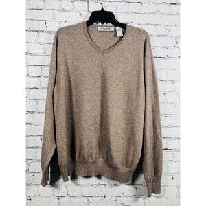 Vintage Henry Grethel Sweater Mens Size XL Wool Blend V Neck Pullover‎